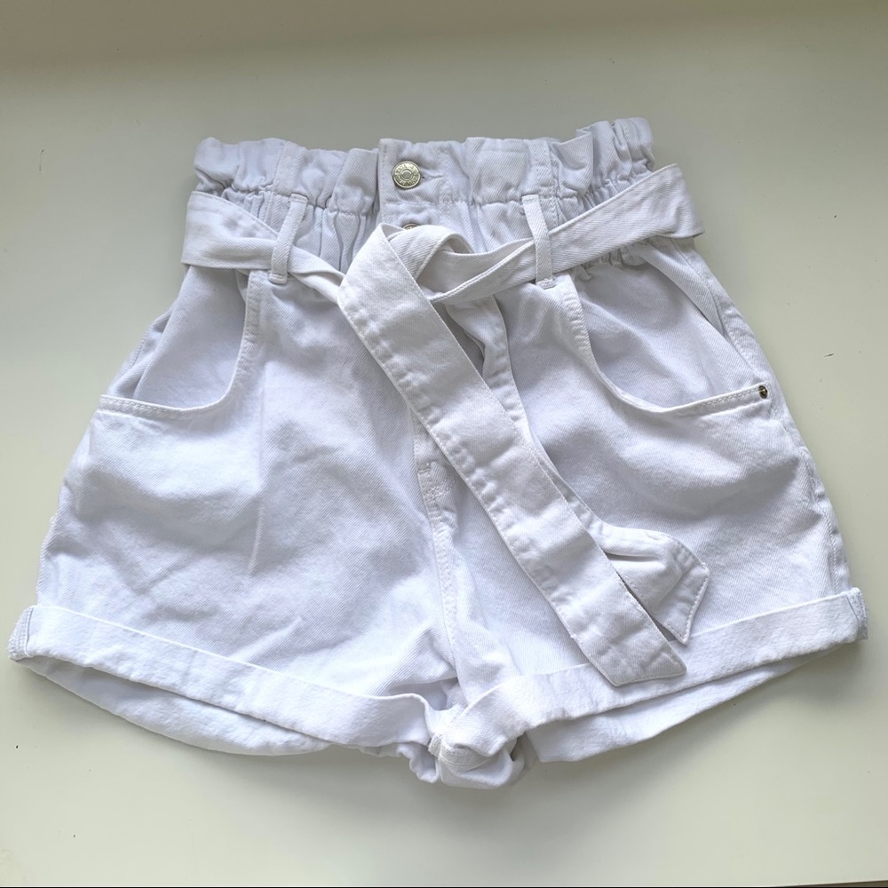 Zara paperbag Jean shorts